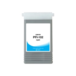 Clover Imaging Group Wide Format - 130 ml - cyan - compatible - box - ink cartridge (alternative for: Canon 0896B001AA, Canon PFI-102C) - for Canon imagePROGRAF iPF510, iPF605, iPF650, iPF655, iPF720, iPF750, iPF755, iPF760, iPF765