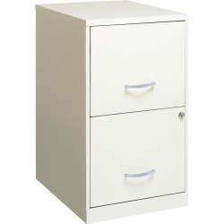 Lorell® SOHO 18"D 2-Drawer Lateral File Cabinet, White