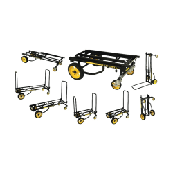 Advantus™ Multi-Cart® 8-in-1 Cart, 500 Lb Capacity, Black/Yellow