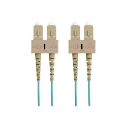 Belkin 10 Gig Aqua - Patch cable - SC/PC multi-mode (M) to SC/PC multi-mode (M) - 3 m - fiber optic - 50 / 125 micron - aqua