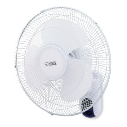 Commercial Cool 16" Adjustable Wall Fan With Remote, 18"H x 17"W x 12"D, White