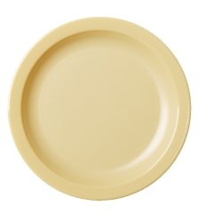 Cambro Camwear Round Dinnerware Plates, 6-1/2", Black, Set Of 48 Plates