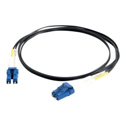 C2G 5m LC-LC 9/125 Duplex Single Mode OS2 Fiber Cable - Black - 16ft - Patch cable - LC single-mode (M) to LC single-mode (M) - 5 m - fiber optic - duplex - 9 / 125 micron - OS2 - black