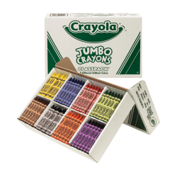 Crayola® Jumbo Crayons Classpack, Assorted Colors, Box Of 200 Crayons