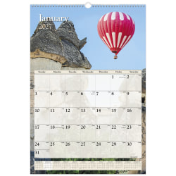 AT-A-GLANCE® 2027 Scenic Monthly Wall Calendar, Large, 15 1/2" x 22 3/4"
