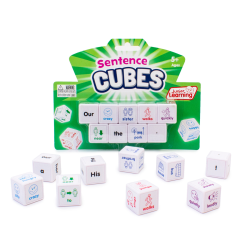 Junior Learning Sentences Cubes, Set Of 9