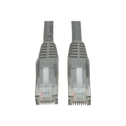 Eaton Tripp Lite Series Cat6 Gigabit Snagless Molded (UTP) Ethernet Cable (RJ45 M/M), PoE, Gray, 6 ft. (1.83 m) - Patch cable - RJ-45 (M) to RJ-45 (M) - 6 ft - UTP - CAT 6 - molded, snagless, stranded - gray
