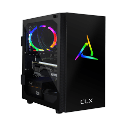 CLX SET TGMSETRTH0C19BM Liquid-Cooled Gaming Desktop PC, AMD Ryzen 7, 16GB Memory, 2TB Hard Drive/480GB Solid State Drive, Windows® 10 Home