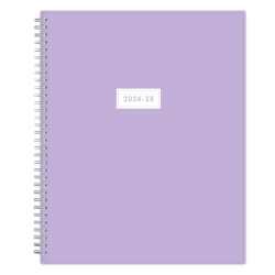 2024-2025 Blue Sky Weekly/Monthly Planning Calendar, 8-1/2" x 11", July To June, Waverly/Solid Purple, 146933