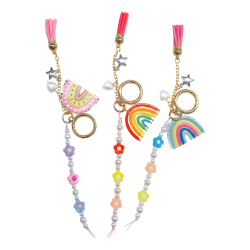 Office Depot® Brand Beaded Rainbow Bag Charm, Assorted Colors, Total Qty 1