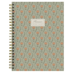 2026-2027, TF Publishing  Repeated Posies Medium Weekly Monthly Planner, 8" x 6.5", July 2026 to June 2027