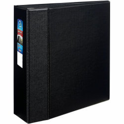 Avery® Heavy-Duty 3-Ring Binder With Locking One-Touch EZD™ Rings, 4" D-Rings, Black