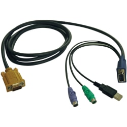 Eaton Tripp Lite Series 10ft USB/PS2 Cable Kit for KVM Switch B020-U08/U16 10' - Keyboard/video/mouse/USB cable - P778010