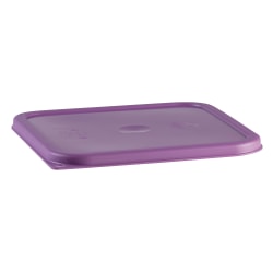 Cambro Seal Covers For 6-8 Qt Camwear CamSquare Containers, Allergen-Free Purple, Pack Of 6 Covers