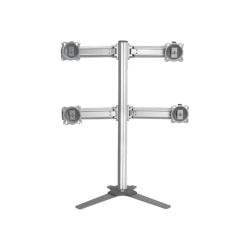 Chief Kontour Series K3F220S - Stand - for 4 LCD displays - silver - screen size: up to 24" - desktop stand