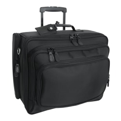 Coronado Wheeled Computer Case With 17" Laptop Pocket, Black