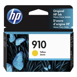 HP 910 Yellow Ink Cartridge, 3YL60AN