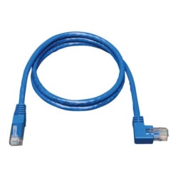 Eaton Tripp Lite Series Right-Angle Cat6 Gigabit Molded UTP Ethernet Cable (RJ45 Right-Angle M to RJ45 M), Blue, 5 ft. (1.52 m) - N204005BLRA