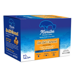 Manatee Gourmet Coffee Single-Serve Coffee K-Cup®, Sea Salt Caramel Blend, Carton Of 12