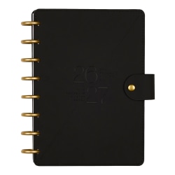 Citrine 12-Month Monthly/Weekly Discbound Planner, 5-13/16" x 8", Bold Year, July 2026-June 2027, Total Qty 1