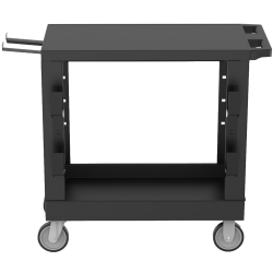 LUX Heavy-Duty Industrial Cart, 33-1/2"H x 32-1/4"W x 18"D, Black
