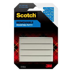 Scotch® Adhesive Putty, Tape Style, 2 Oz