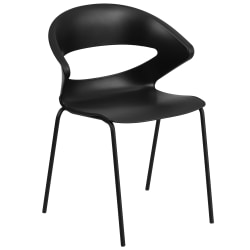 Flash Furniture HERCULES Series 440 lb. Capacity Stack Chair, Black