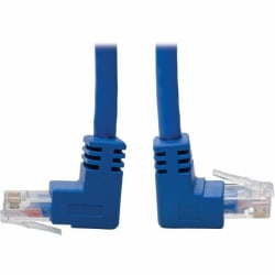 Tripp Lite Cat6 Patch Cable Up-Angled/Down Angled UTP Molded M/M Blue 3ft - First End: 1x RJ-45 Male Network - N204003BLUD