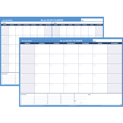 AT-A-GLANCE® Undated Erasable/Reversible Wall Planner, 30/60 Day, 48" x 32", 30% Recycled, PM33328
