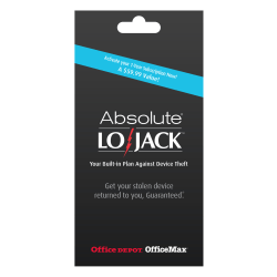 Absolute® Lojack® Theft Recovery For Laptops Premium, For 1 PC, 1-Year Subscription, Traditional Disc