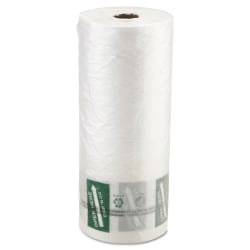 Inteplast Group Produce Bags, 20" x 12", Clear, 875 Bags Per Roll, Carton Of 4 Rolls