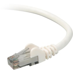 Belkin Cat. 6 UTP Patch Cable - RJ-45 Male - RJ-45 Male - 30ft - White