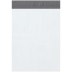 Partners Brand 10" x 13" Poly Mailers, White, Case Of 1,000 Mailers