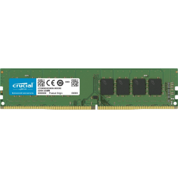 Crucial 4GB DDR4 SDRAM Memory Module - 4 GB - DDR4-2400/PC4-19200 DDR4 SDRAM - 2400 MHz - CL17 - 1.20 V - Non-ECC - Unbuffered - 288-pin - DIMM