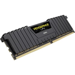 Corsair 16GB Vengeance LPX DDR4 SDRAM Memory Kit - 16 GB (2 x 8GB) - DDR4-2400/PC4-19200 DDR4 SDRAM - 2400 MHz - CL16 - 1.35 V - Non-ECC - Unbuffered - 288-pin - DIMM - Lifetime Warranty