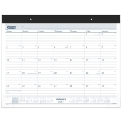 AT-A-GLANCE® 2027 Ruled Monthly Desk Pad Calendar, Standard, 21 3/4" x 17"