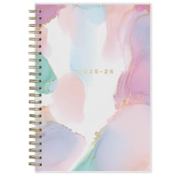 2025-2026 Blue Sky Weekly/Monthly Academic Planner, 5" x 8", Multicolor Smoke Frosted, July 2025 To June 2026, 133682