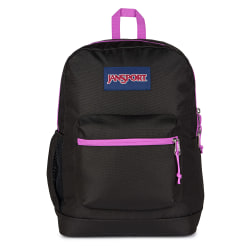 Jansport Cross Town Plus Backpack With 15" Laptop Pocket, 90% Recycled, Black