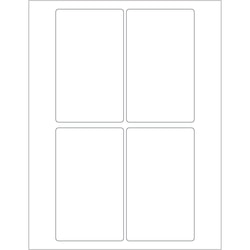 Tape Logic® Inkjet/Laser Labels, LL117, Rectangle, 3" x 5", White, Case Of 400
