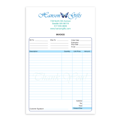 Custom Carbonless Business Forms, Create Your Own, Full Color, 8 1/2" x 5 1/2", 2-Part, Box Of 250