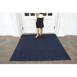 M+A Matting Brush Hog Floor Mat, 6' x 8', Navy