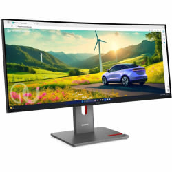 Lenovo ThinkVision P34WD-40 34" Class (34" Viewable) UWQHD Curved Screen LED Monitor, 21:9, Eclipse Black