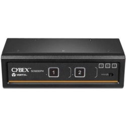 Vertiv Cybex SC900 Secure KVM | Dual Head | 2 Port Universal DisplayPort | NIAP version 4.0 Certified - Secure Desktop KVM Switches | Secure KVM Switch | Dual Head | NIAP Certified | Secure Keyboard