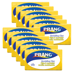 Prang Modeling Clay Packs, 1 Lb, Yellow, Set Of 12 Packs