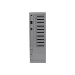 Bretford TechGuard Connect - Cabinet unit (charge only) - for 10 notebooks/tablets/cellular phones - lockable - steel - platinum