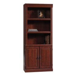 Sauder® Heritage Hill 71 1/4"H 3-Shelf Traditional Bookcase, Cherry/Dark Finish