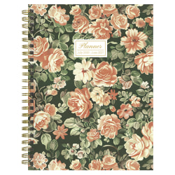 2026-2027, TF Publishing  The Rose Garden Medium Weekly Monthly Planner, 8" x 6.5", July 2026 to June 2027