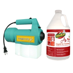 OdoBan Fogmaster Jr. Electric Handheld Fogger & Liquid Air Freshener, Cherry Scent, 128 Oz Bottle
