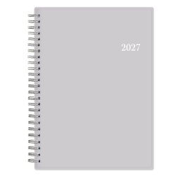 2027 Passages Solid Gray Weekly/Monthly Notes Planner 5.875x8.625