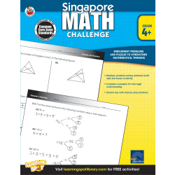 Frank Schaffer Singapore Math Challenge Workbook, Grade 4+